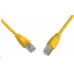 Solarix Patch kábel CAT6 SFTP PVC 7m žltý odolný proti zaseknutiu C6-315YE-7MB