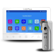 SET Videotelefon VERIA 8276B bílý + vstupní stanice VERIA 831 ze série VERIA 2-WIRE