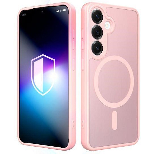 3mk ochranný kryt Misty MagCase Pink pro Samsung Galaxy S25 3mk ochranný kryt Misty MagCase Pink pro Samsung Galaxy S25