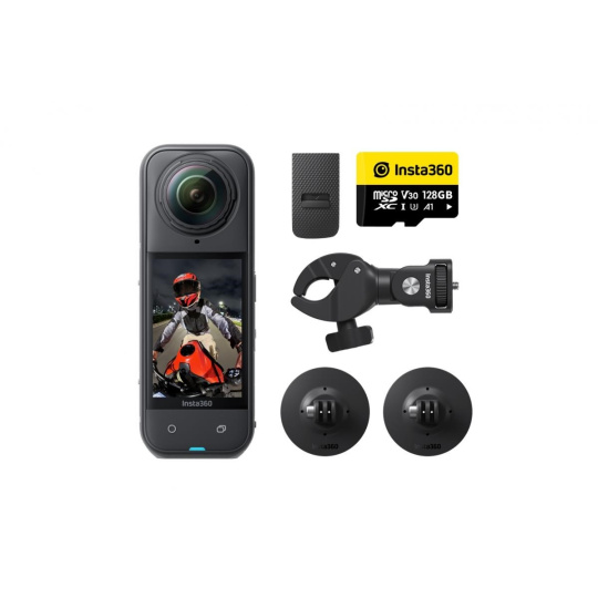 Insta360 X5 motocyklový balíček - akční kamera X5 + příslušenství na motorku Insta360 X5 motocyklový balíček - akční kamera X5 + příslušenství na motorku