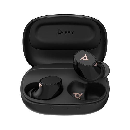 HP Renew Poly Voyager Free 20 Black Earbuds +Basic Charge Case