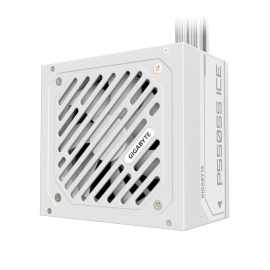 GIGABYTE zdroj P550SS ICE, 550W, 80+ Silver, 120mm, ATX 3.0, bílá