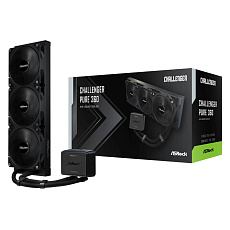 ASROCK Vodní chladič Challenger Pure 360, 3x120mm, LGA1851, AM5, černá