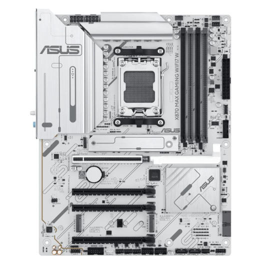 ASUS MB Sc AM5 X870 MAX GAMING WIFI7 W, AMD X870, 4xDDR5, 2xThunderbolt, 1xHDMI, WiFi