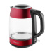 Concept RK4081 Rychlovarná konvice skleněná 1,7 l, červená