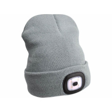 Extol Light (43195) čepice s čelovkou 45lm, nabíjecí, USB, šedá, univerzální velikost