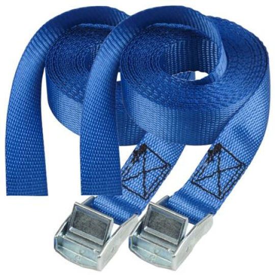 Master Lock Upínací popruhy s kovovou přezkou  - 250cm (2 ks / balení)