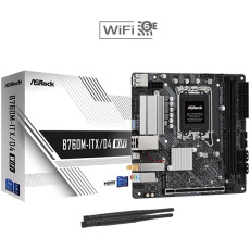 ASRock MB Sc LGA1700 B760M-ITX/D4 WiFi, Intel B760, 2xDDR4, 1xDP, 1xHDMI, mATX