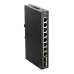 D-Link DIS-100G-10S Priemyselný gigabitový switch bez správy, 8x GbE, 2x SFP, DIN