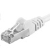 PREMIUMCORD Patch kábel CAT6a S-FTP, RJ45-RJ45, AWG 26/7 0,25m biely