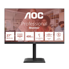 AOC MT IPS LCD WLED 27" U27E4CV - IPS panel, 3840x2160, 60Hz, HDMI, DP, USB-C AOC MT IPS LCD WLED 27" U27E4CV - IPS panel, 3840x2160, 60Hz, HDMI, DP, USB-C