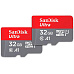 SanDisk MicroSDHC karta 32GB Ultra (R:120/W:120 MB/s, UHS-I, C10), 2-Pack