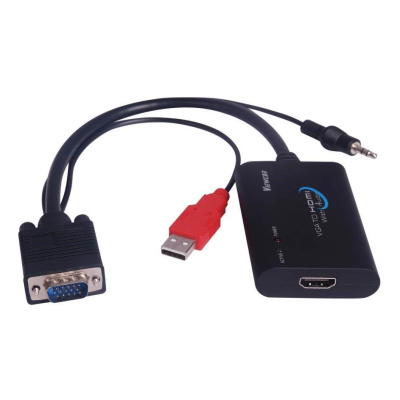 PREMIUMCORD Elektronický prevodník VGA+audio na HDMI