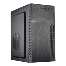 BAZAR - EUROCASE skříň ML M6-505B, Midi Tower, 2x USB 3.0, 2x audio, bez zdroje, poškozený obal