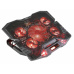 EVOLVEO Ania 5R, chladiaci stojan pre notebook, červené podsvietenie
