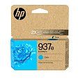 HP 937e EvoMore Cyan Original Ink Cartridge (1,650 pages)