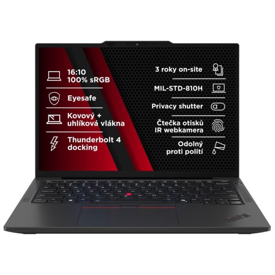 LENOVO NTB ThinkPad X13 G6 - Ultra7 255U,13.3" WUXGA,32GB,1TBSSD,5MP+IRcam,W11P LENOVO NTB ThinkPad X13 G6 - Ultra7 255U,13.3" WUXGA,32GB,1TBSSD,5MP+IRcam,W11P