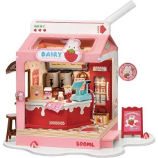 RoboTime Miniatura domečku Mléčný bar Strawberry RoboTime Miniatura domečku Mléčný bar Strawberry