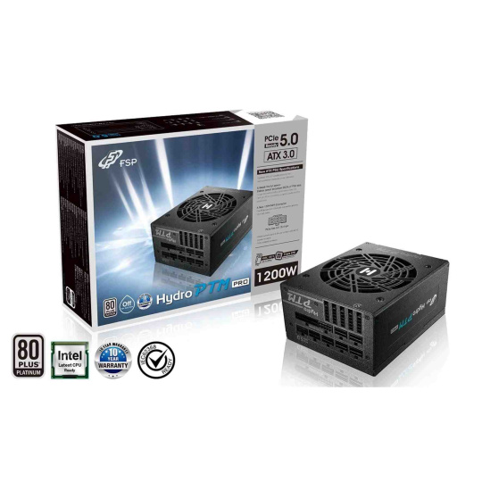 Fortron zdroj 1200W HYDRO PTM PRO 1200, 80PLUS Platinum, modular (ATX 3.0, PCIe 5.0)