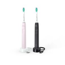Philips HX3675/15 Sonicare elektrický zubní kartáček, sonický, časovač, tlakový senzor, 2 kusy, růžová a černá Philips HX3675/15 Sonicare elektrický zubní kartáček, sonický, časovač, tlakový senzor, 2 kusy, růžová a černá