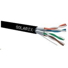 Inštalačný kábel Solarix STP, Cat6A, vodič, PE, cievka 500 m SXKD-6A-STP-PE