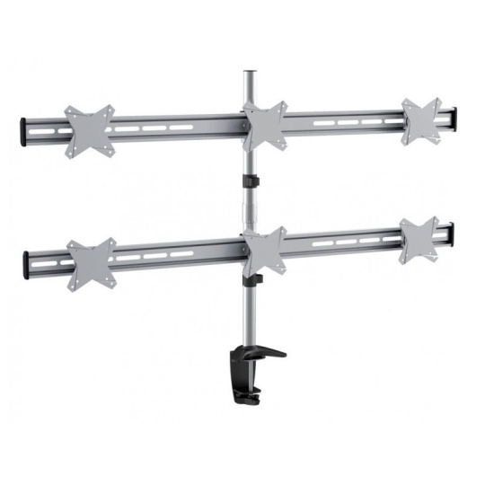 Reflecta PLANO Desk 23-1010 S stolový držiak pre 6 monitorov