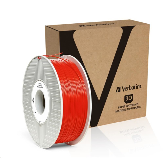 VERBATIM Filament pre 3D tlačiarne PLA 1.75mm, 335m, 1kg červená (OLD PN 55270)