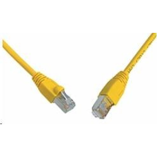 Solarix Patch kábel CAT6 SFTP PVC 7m žltý odolný proti zaseknutiu C6-315YE-7MB