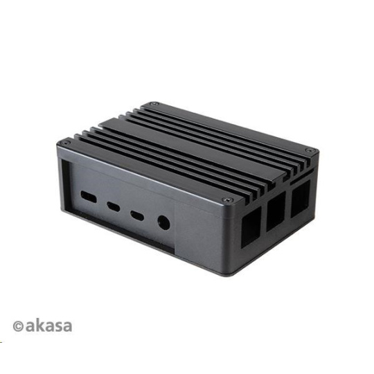 AKASA box pre Raspberry Pi 4 Model B, rozšírený hliník, s tepelnými modulmi (skrytý slot SD)