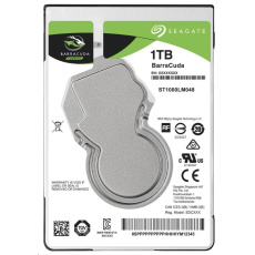 SEAGATE HDD 1TB BARRACUDA, 2.5", SATAIII, 5400 RPM, Cache 128MB, 7mm SEAGATE HDD 1TB BARRACUDA, 2.5", SATAIII, 5400 RPM, Cache 128MB, 7mm