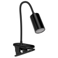 CONNECT IT Stolní LED lampa CLIP 2 s klipem, černá