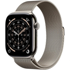 Apple Watch Series 11 GPS + Cellular 46mm Natural Titanium Case with Natural Milanese Loop - S/M