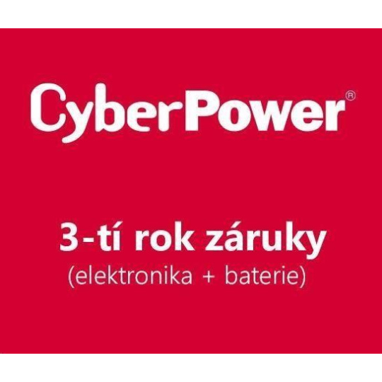 3-ročná záruka CyberPower na OLS1000ERT2U