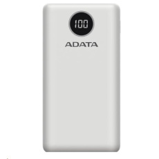 ADATA PowerBank P20000QCD - externá batéria pre mobilný telefón/tablet 20000mAh, 2,1A, biela (74Wh) ADATA PowerBank P20000QCD - externá batéria pre mobilný telefón/tablet 20000mAh, 2,1A, biela (74Wh)