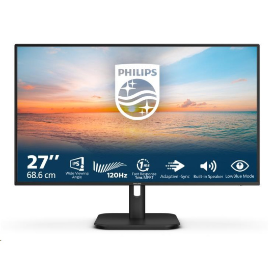 Philips MT 27" 27E1N1200A - 1920x1080,IPS,120Hz,D-Sub,HDMI,DP,Repro Philips MT 27" 27E1N1200A - 1920x1080,IPS,120Hz,D-Sub,HDMI,DP,Repro