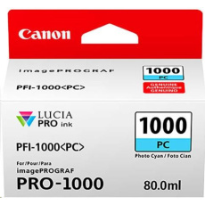 Canon BJ CARTRIDGE PFI-1000 PC (nádržka s azurovým atramentom) Canon BJ CARTRIDGE PFI-1000 PC (nádržka s azurovým atramentom)
