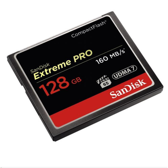 SanDisk Compact Flash 128GB Extreme Pro (160MB/s) VPG 65, UDMA 7