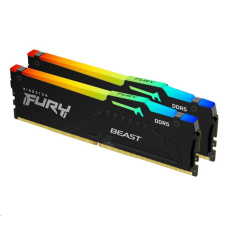 KINGSTON DIMM DDR5 16GB (Kit of 2) 6000MT/s CL36 FURY Beast RGB EXPO KINGSTON DIMM DDR5 16GB (Kit of 2) 6000MT/s CL36 FURY Beast RGB EXPO