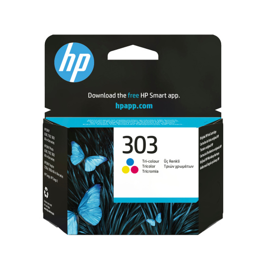 HP 303 Tri-color Original Ink Cartridge (165 pages), T6N01AE HP 303 Tri-color Original Ink Cartridge (165 pages), T6N01AE