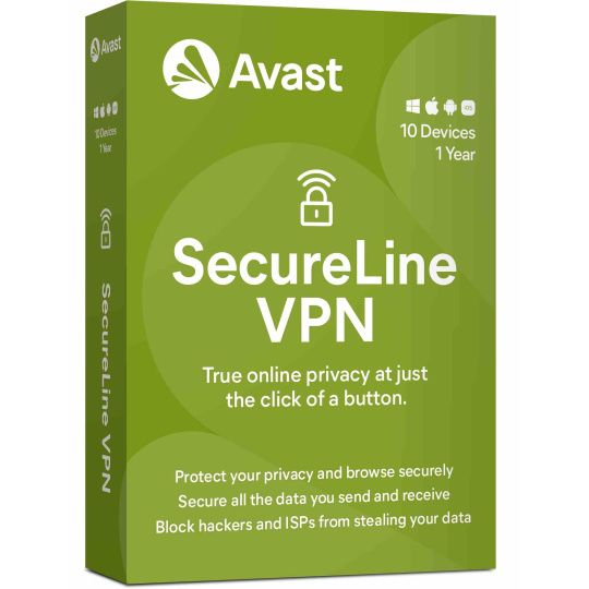 _Nový Avast SecureLine VPN Multi-device 10PC na 12 mesiacov