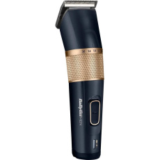 BaByliss E986E zastřihovač na vlasy, 8 nástavců, na akumulátor, ovládací tlačítka, titanové břity, voděodolný BaByliss E986E zastřihovač na vlasy, 8 nástavců, na akumulátor, ovládací tlačítka, titanové břity, voděodolný