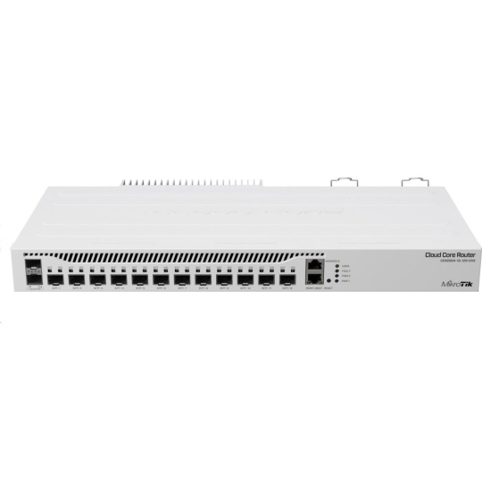 MikroTik Cloud Core Router, CCR2004-1G-12S+2XS, 1700MHz CPU, 4GB RAM, 1xLAN, 12x SFP+, 2x SFP28, vrátane. Licencia L6