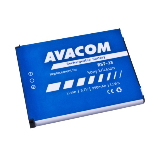 AVACOM batéria pre Sony Ericsson K550i, K800, W900i Li-Ion 3,7V 950mAh (náhradná BST-33)