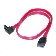 PREMIUMCORD SATA kábel 0,5m 1x90°+1x priamy konektor PREMIUMCORD SATA kábel 0,5m 1x90°+1x priamy konektor