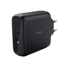 TRUST nabíječka MAXO 65W, 2x USB-C, černá