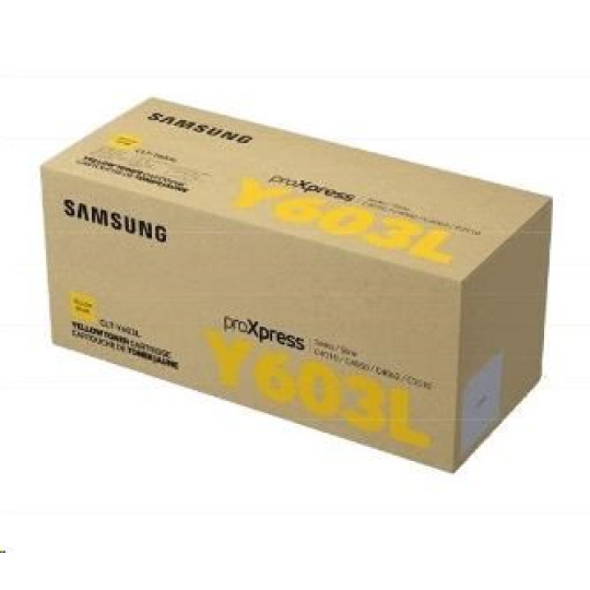 HP - Samsung CLT-Y603L High Yield Yellow Toner Cartridge (10,000 pages)