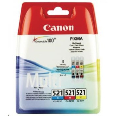 Canon CARTRIDGE CLI-521 C/M/Y Pack Canon CARTRIDGE CLI-521 C/M/Y Pack