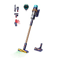 Dyson Gen5detect Absolute pruská modrá/měděná, tyčový vysavač, akumulátorový, 280 AW, HEPA filtr, LED displej