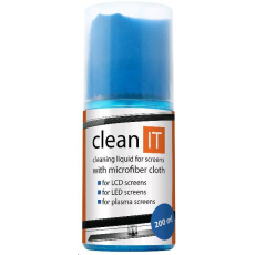 CLEAN IT Roztok na čistenie obrazovky 200 ml s utierkou v uzávere CLEAN IT Roztok na čistenie obrazovky 200 ml s utierkou v uzávere