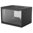 Intellinet 19" rack BASIC 6U/560 mm, čierny, rozložený flatpack